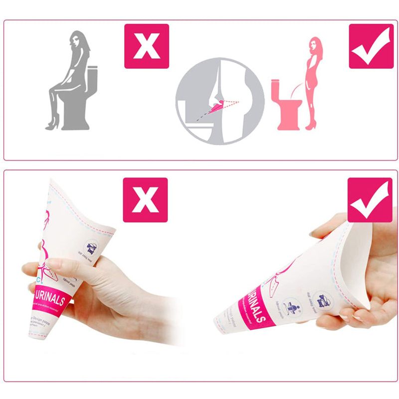 Ingrijire personala si Cosmetice - Ingrijire personala - Igiena intima - Servetele igiena intima - Dispozitiv pentru Urinat de unica folosinta, carton impermeabil, 10 bucati - Infinity.ro