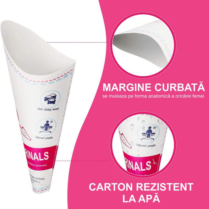 Ingrijire personala si Cosmetice - Ingrijire personala - Igiena intima - Servetele igiena intima - Dispozitiv pentru Urinat de unica folosinta, carton impermeabil, 10 bucati - Infinity.ro