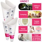 Ingrijire personala si Cosmetice - Ingrijire personala - Igiena intima - Servetele igiena intima - Dispozitiv pentru Urinat de unica folosinta, carton impermeabil, 10 bucati - Infinity.ro