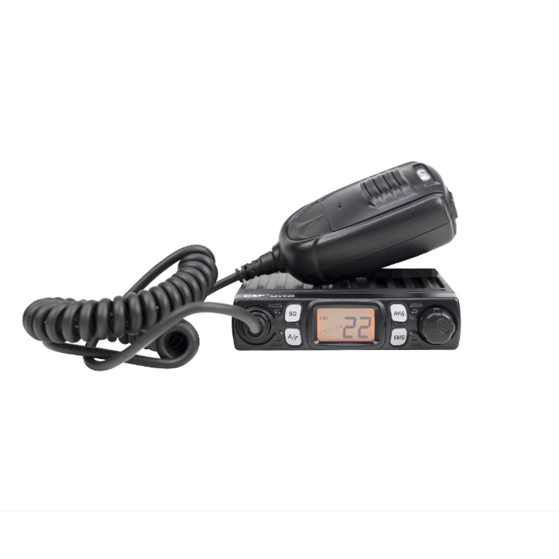 Auto si Moto - Electronice auto - Statii radio si detectoare radar - Statie radio CB CRT One V, cu Vox, S-Metru, 4W, ASQ, 12V, RF Gain, 10.2 x 10 x 2.5 cm - Infinity.ro