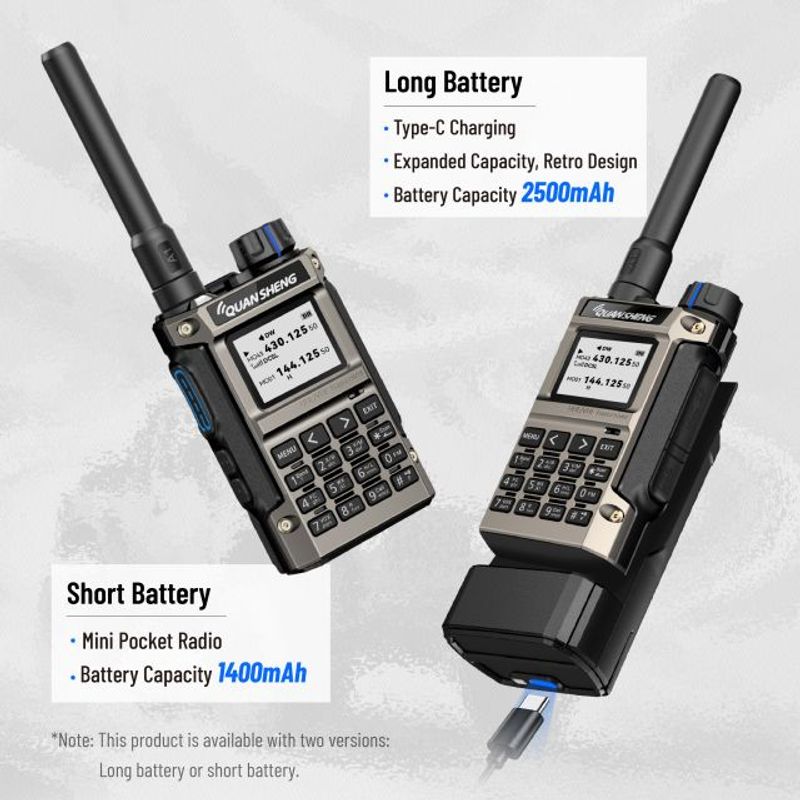 Auto si Moto - Electronice auto - Statii radio si detectoare radar - Statie Radio emisie Receptie QUANSHENG MX5-QUESUM DMR, 5W VHF,UHF, digitala walkie-talkie, impermeabila, IP68 - Infinity.ro