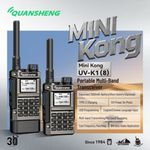 Auto si Moto - Electronice auto - Statii radio si detectoare radar - Statie Radio emisie Receptie QUANSHENG MX5-QUESUM DMR, 5W VHF,UHF, digitala walkie-talkie, impermeabila, IP68 - Infinity.ro