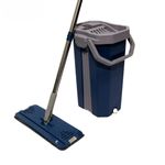 Market - Curatenie si intretinere casa - Produse menaj - Mopuri - Set mop plat si galeata Squeeze, YYS-051 Albastru - Infinity.ro
