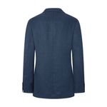 Fashion, accesorii si bijuterii - Barbati - Imbracaminte - Sacouri si veste barbati - Sacou Barbati Hackett London Linen Delave HM443317 S INTL Bleumarin - Infinity.ro