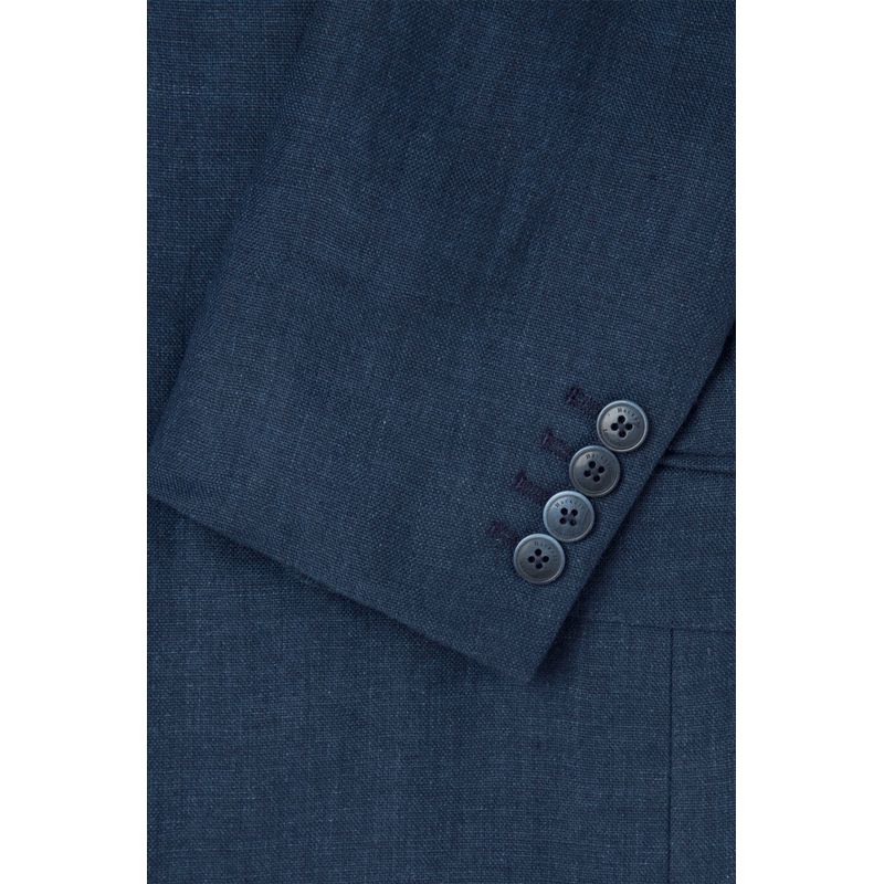 Fashion, accesorii si bijuterii - Barbati - Imbracaminte - Sacouri si veste barbati - Sacou Barbati Hackett London Linen Delave HM443317 S INTL Bleumarin - Infinity.ro