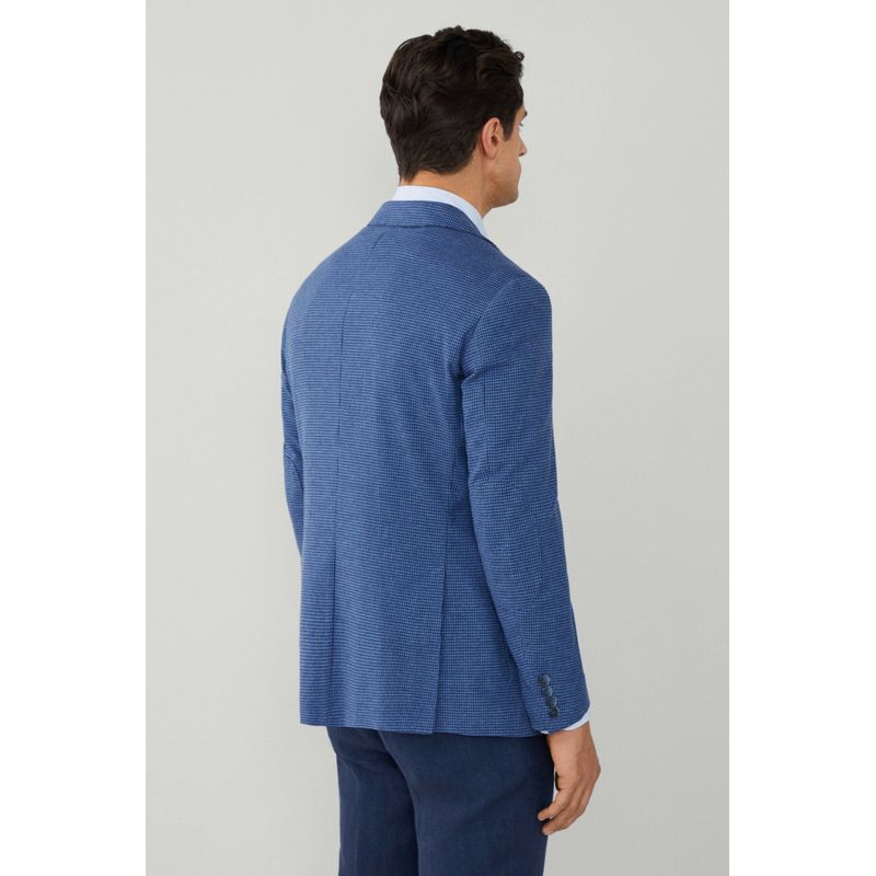 Fashion, accesorii si bijuterii - Barbati - Imbracaminte - Sacouri si veste barbati - Sacou Barbati Hackett London Ptooth HM443336 M INTL Albastru - Infinity.ro