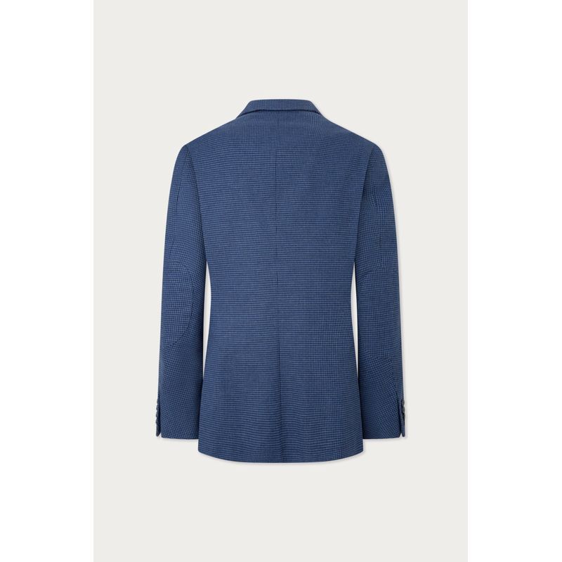 Fashion, accesorii si bijuterii - Barbati - Imbracaminte - Sacouri si veste barbati - Sacou Barbati Hackett London Ptooth HM443336 M INTL Albastru - Infinity.ro