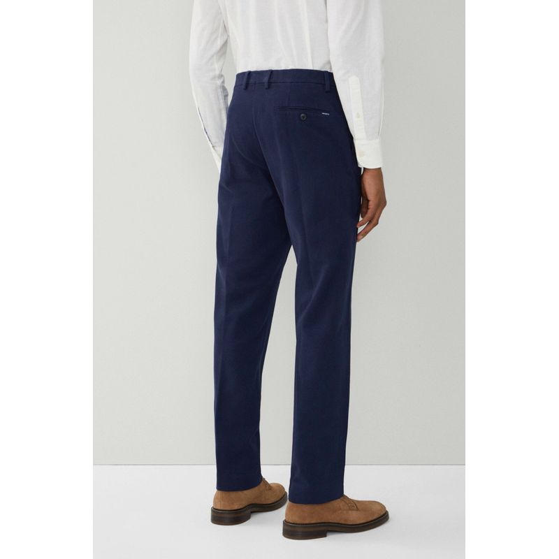 Fashion, accesorii si bijuterii - Barbati - Imbracaminte - Pantaloni barbati - Pantaloni barbati Hackett London Twill  HM212551 Bleumarin 34 US - Infinity.ro