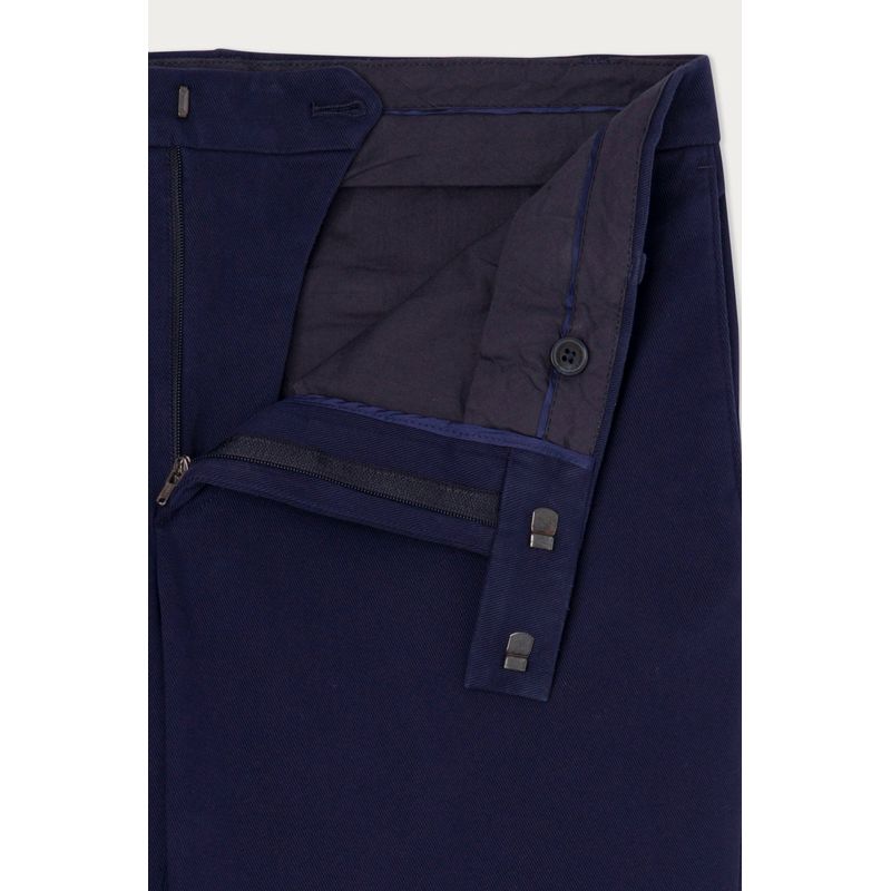 Fashion, accesorii si bijuterii - Barbati - Imbracaminte - Pantaloni barbati - Pantaloni barbati Hackett London Twill  HM212551 Bleumarin 34 US - Infinity.ro