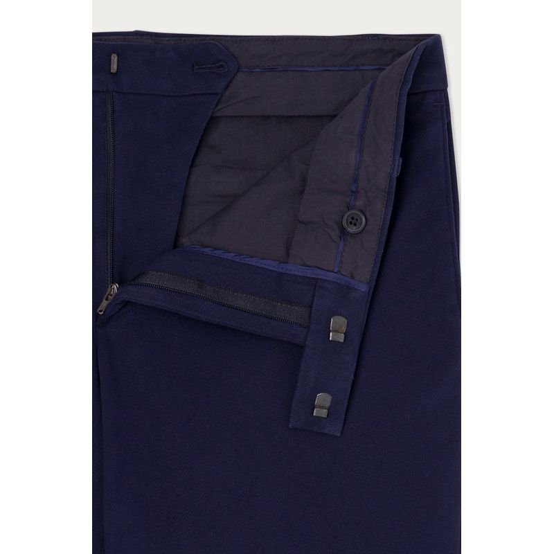 Fashion, accesorii si bijuterii - Barbati - Imbracaminte - Pantaloni barbati - Pantaloni barbati Hackett London Twill  HM212551 Bleumarin 32 US - Infinity.ro