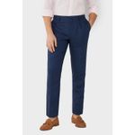 Fashion, accesorii si bijuterii - Barbati - Imbracaminte - Pantaloni barbati - Pantaloni Hackett London Linen Delave HM212549 Bleumarin 32 US - Infinity.ro