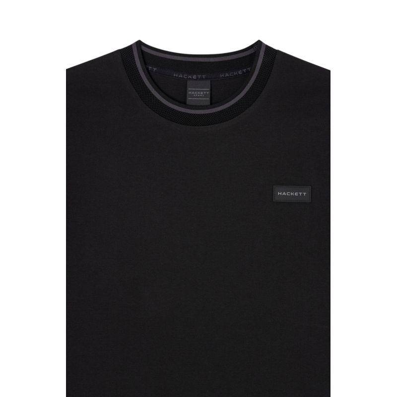 Fashion, accesorii si bijuterii - Barbati - Imbracaminte - Tricouri si bluze barbati - Tricou Sport  Hackett London HM500782 S INTL Negru - Infinity.ro