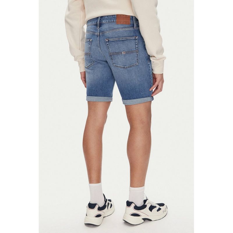 Fashion, accesorii si bijuterii - Barbati - Imbracaminte - Pantaloni barbati - Pantaloni scurti de blugi Tommy Jeans DM0DM20960 33 US Albastru - Infinity.ro