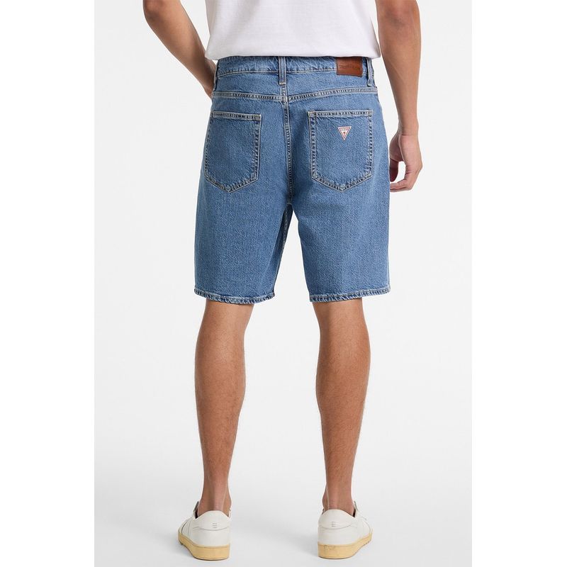 Fashion, accesorii si bijuterii - Barbati - Imbracaminte - Pantaloni barbati - Pantaloni scurti de blugi Guess M4YD37 Albastru 32 US - Infinity.ro