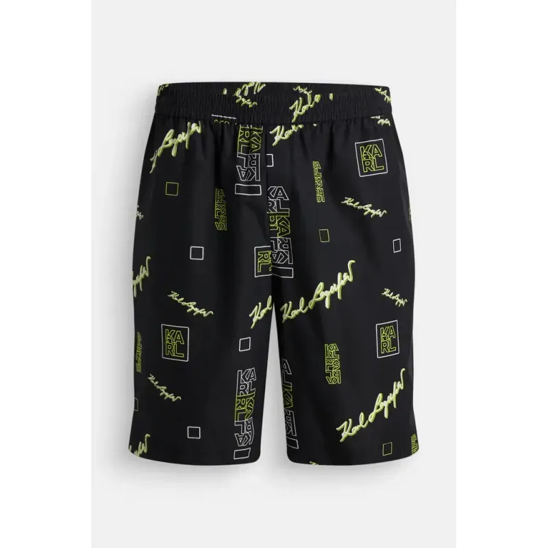 Fashion, accesorii si bijuterii - Barbati - Imbracaminte - Pantaloni barbati - Pantaloni scurti Karl Lagerfeld 23WM1000999 Negru M INTL - Infinity.ro