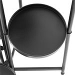 Casa si Gradina - Gradinarit si plante - Plante si ghivece - Ghivece si suporturi - Suport metalic pentru flori cu 5 niveluri, structura pliabila, 48x48x79 cm, negru - Infinity.ro