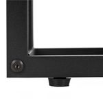 Casa si Gradina - Gradinarit si plante - Plante si ghivece - Ghivece si suporturi - Suport pentru flori cu 6 polite din lemn, structura metal, 51x34x68 cm, negru - Infinity.ro