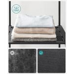 Casa si Gradina - Mobilier - Dulapuri si sifoniere - Dulapuri - Dulap portabil pentru haine cu 4 bare de suspendare si rafturi, structura metalica, 151x43x166 cm, negru - Infinity.ro