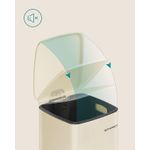 Casa si Gradina - Mobilier - Organizare si depozitare - Cosuri de gunoi - Cos gunoi 34x29x54 cm, 30L, cu pedala, capac silentios si galeata interioara detasabila, bej - Infinity.ro