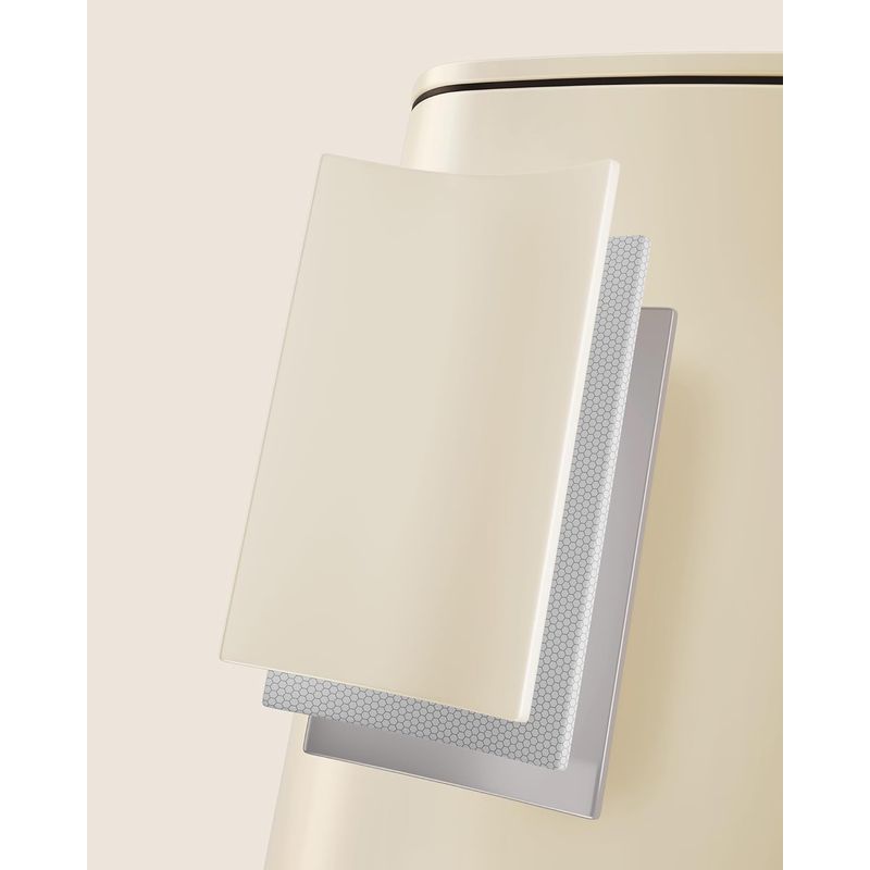 Casa si Gradina - Mobilier - Organizare si depozitare - Cosuri de gunoi - Cos gunoi 34x29x54 cm, 30L, cu pedala, capac silentios si galeata interioara detasabila, bej - Infinity.ro