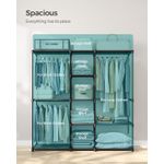 Casa si Gradina - Mobilier - Dulapuri si sifoniere - Dulapuri - Dulap portabil pentru haine cu 3 bare de suspendare si rafturi, structura metalica, 43x182x182 cm, negru - Infinity.ro