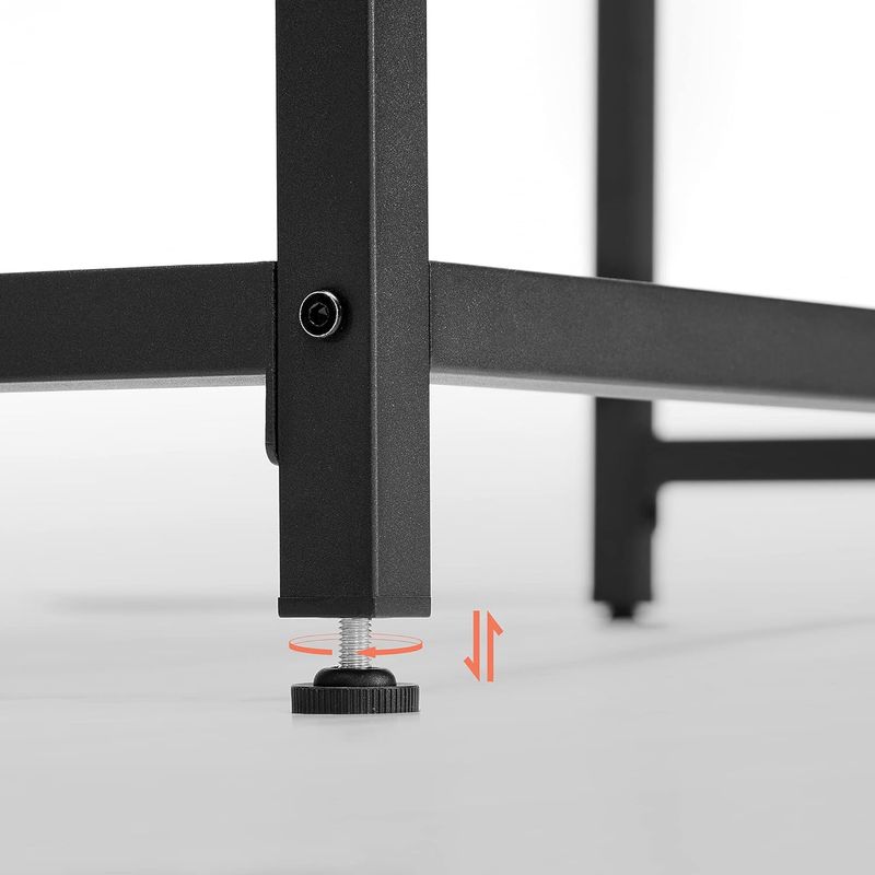 Casa si Gradina - Mobilier - Mese si birouri - Birouri - Birou calculator cu blat din PAL, cadru metalic, stil industrial, 120x60x75 cm, maro rustic - Infinity.ro