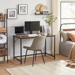 Casa si Gradina - Mobilier - Mese si birouri - Birouri - Birou calculator cu blat din PAL, cadru metalic, stil industrial, 120x60x75 cm, maro rustic - Infinity.ro