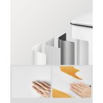 Casa si Gradina - Mobilier - Organizare si depozitare - Cosuri de gunoi - Cos de gunoi din otel, cu pedala si soft-close, saci gunoi inclusi, 40 litri, alb - Infinity.ro