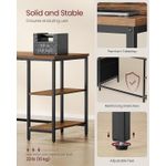 Casa si Gradina - Mobilier - Mese si birouri - Birouri - Birou cu 3 rafturi si 2 sertare, cadru metalic si PAL, montaj reversibil, 160x60x76 cm, maro rustic - Infinity.ro