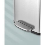 Casa si Gradina - Mobilier - Organizare si depozitare - Cosuri de gunoi - Cos de gunoi din inox, 68 L cu pedala, capac soft close, filtru de carbon pentru neutralizarea mirosurilor, argintiu - Infinity.ro