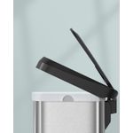 Casa si Gradina - Mobilier - Organizare si depozitare - Cosuri de gunoi - Cos de gunoi din inox, 68 L cu pedala, capac soft close, filtru de carbon pentru neutralizarea mirosurilor, argintiu - Infinity.ro