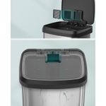 Casa si Gradina - Mobilier - Organizare si depozitare - Cosuri de gunoi - Cos de gunoi din inox, 68 L cu pedala, capac soft close, filtru de carbon pentru neutralizarea mirosurilor, argintiu - Infinity.ro