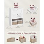 Casa si Gradina - Mobilier - Mobilier baie - Corpuri baie - Dulap baie cu 2 sertare, 2 cosuri si raft, separatoare reglabile, MDF, 30x60x80 cm, alb - Infinity.ro