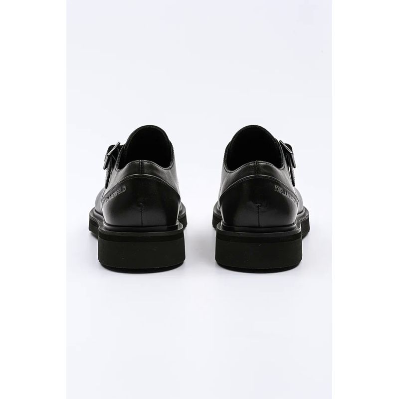 Fashion, accesorii si bijuterii - Barbati - Incaltaminte barbati - Pantofi barbati - Pantofi derby din piele cu catarama Karl Lagerfeld KL10315 41 EU Negru - Infinity.ro