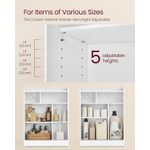 Casa si Gradina - Mobilier - Mobilier baie - Corpuri baie - Dulap baie ingust, cu suport hartie igienica si compartiment perie WC, usi glisante, rafturi reglabile, 20x60x80 cm, alb - Infinity.ro