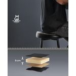 Casa si Gradina - Mobilier - Scaune si fotolii - Scaune - Set 2 scaune bar Ekho, tapitate PU, inaltime sezut 76 cm, 52x76 cm, negru - Infinity.ro