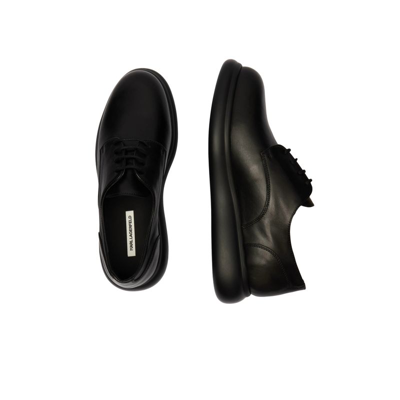 Fashion, accesorii si bijuterii - Barbati - Incaltaminte barbati - Pantofi barbati - Pantofi din piele Karl Lagerfeld Granby KL22330 Negru 42 EU - Infinity.ro