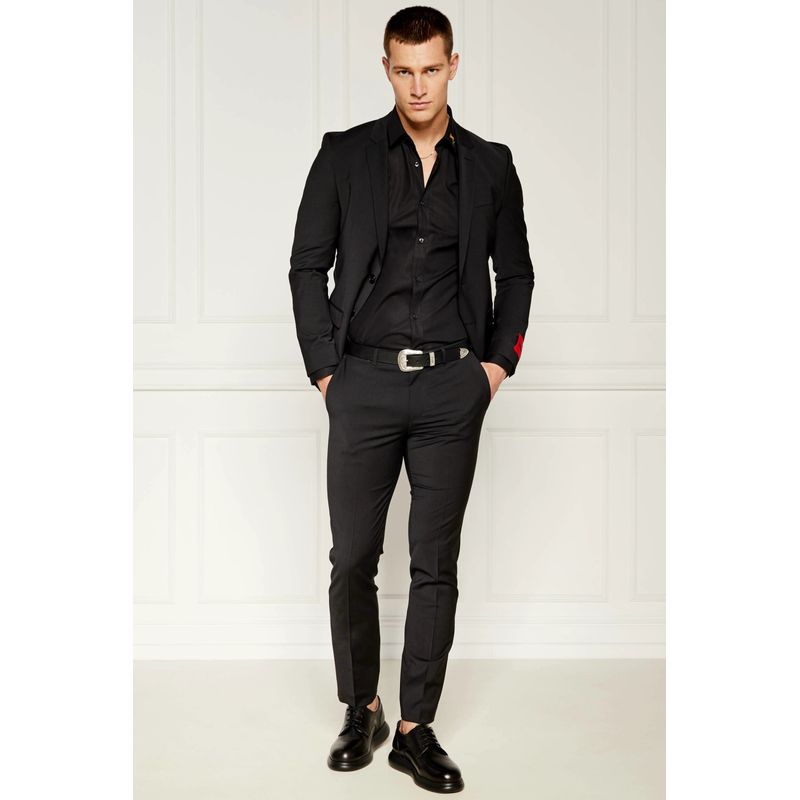 Fashion, accesorii si bijuterii - Barbati - Incaltaminte barbati - Pantofi barbati - Pantofi din piele Karl Lagerfeld Granby KL22330 Negru 42 EU - Infinity.ro