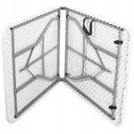 Sport si Outdoor - Camping - Mobilier pentru camping - Mese camping - Masa dreptunghiulara pliabila multifunctionala, 180x72x75cm, alba - Infinity.ro