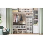 Casa si Gradina - Mobilier - Dulapuri si sifoniere - Dulapuri pantofi - Cutii de pantofi, set de 18 organizatoare stivuibile, structura rezistenta ABS, 34x23x14cm, transparent - Infinity.ro