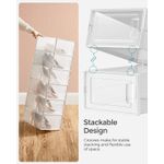 Casa si Gradina - Mobilier - Dulapuri si sifoniere - Dulapuri pantofi - Cutii de pantofi, set de 18 organizatoare stivuibile, structura rezistenta ABS, 34x23x14cm, transparent - Infinity.ro