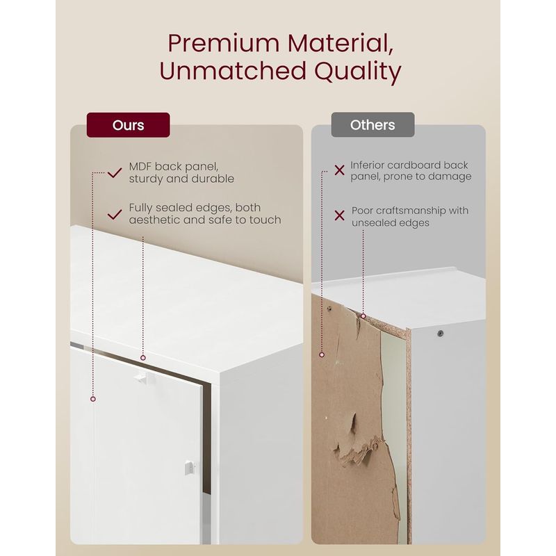 Casa si Gradina - Mobilier - Biblioteci si rafturi - Biblioteci - Biblioteca ingusta cu 6 niveluri si dulap inchis, rafturi reglabile, 24x32x175 cm, alb - Infinity.ro