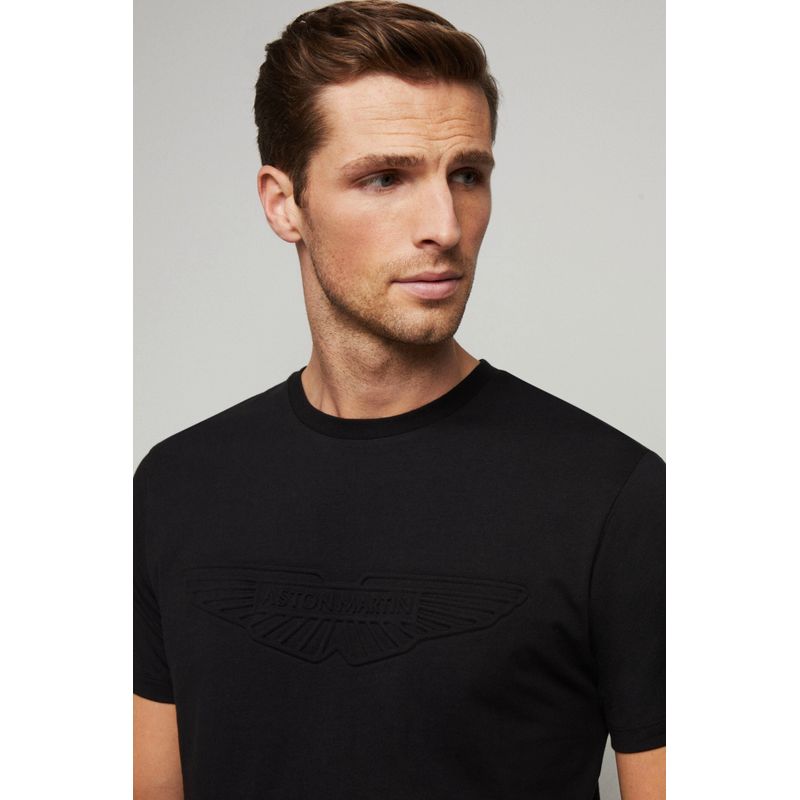 Fashion, accesorii si bijuterii - Barbati - Imbracaminte - Tricouri si bluze barbati - Tricou Hackett London Am Emboss HM500779 S INTL Negru - Infinity.ro