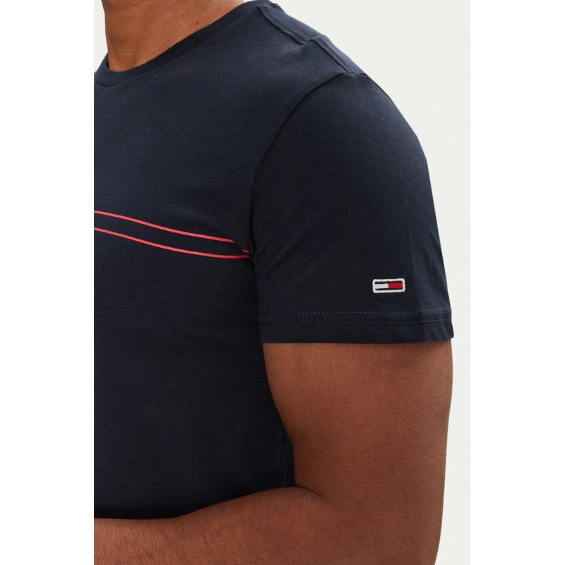 Fashion, accesorii si bijuterii - Barbati - Imbracaminte - Tricouri si bluze barbati - Tricou barbati Tommy Jeans Entry Graphic 2XL INTL Albastru - Infinity.ro