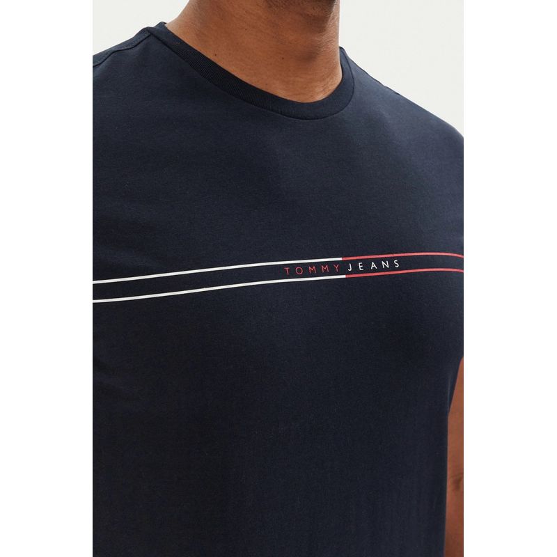 Fashion, accesorii si bijuterii - Barbati - Imbracaminte - Tricouri si bluze barbati - Tricou barbati Tommy Jeans Entry Graphic 2XL INTL Albastru - Infinity.ro