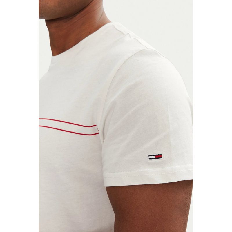 Fashion, accesorii si bijuterii - Barbati - Imbracaminte - Tricouri si bluze barbati - Tricou barbati Tommy Jeans Entry Graphic XL INTL Alb - Infinity.ro