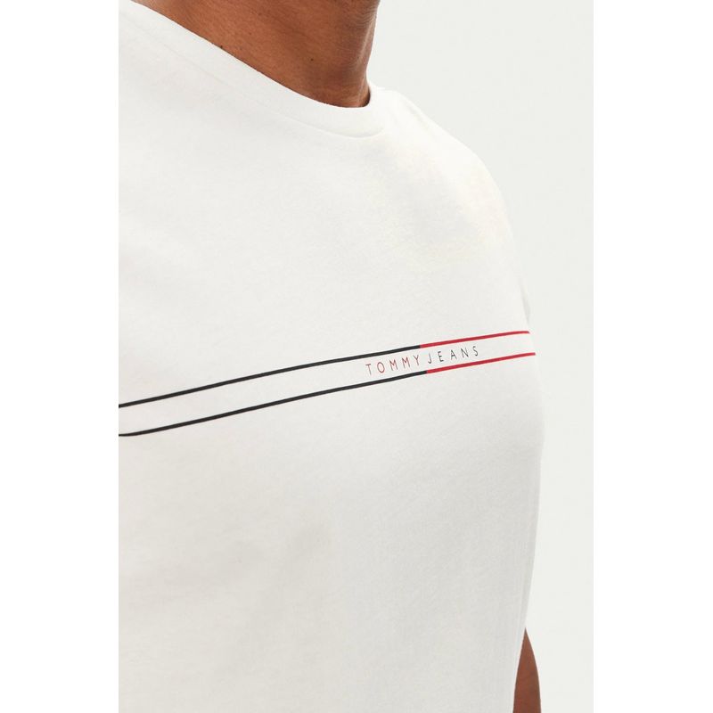 Fashion, accesorii si bijuterii - Barbati - Imbracaminte - Tricouri si bluze barbati - Tricou barbati Tommy Jeans Entry Graphic XL INTL Alb - Infinity.ro