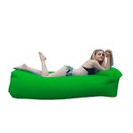 Jucarii, Copii si Bebe - Jucarii si jocuri - Jucarii de exterior - Saltele si mingi pentru plaja - Saltea gonflabila, model simplu, verde, 200 x 50 cm - Infinity.ro