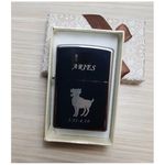 Market - Tutun si tigari - Articole si accesorii tutun - Bricheta Metalica Gravata Zodie Berbec, Aries Zodiac, 3,5 X 5.5 Cm - Infinity.ro