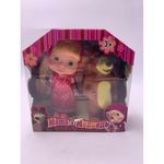 Jucarii, Copii si Bebe - Jucarii si jocuri - Papusi si accesorii - Papusi - Jucarie Papusi Masha si Ursul, Masha cu Scufita rosie cu Buline Albe , Ursul, Plastic, 15 cm - Infinity.ro